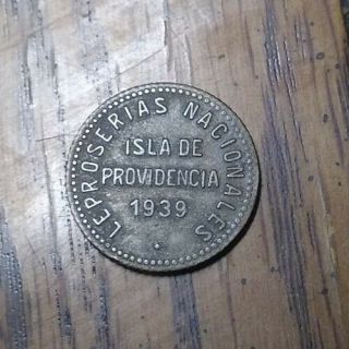 1939 Venezuela Isla De Providencia 12 1/2 Bolivar Leper Colony (r21)