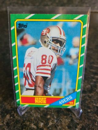 1986 Topps Jerry Rice Rc San Francisco 49ers 161