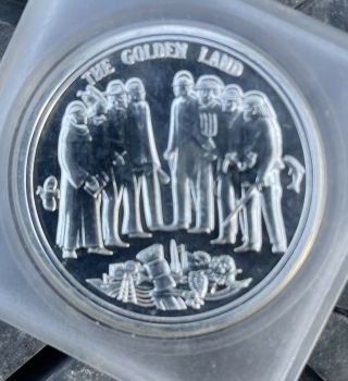 California Bicentennial 1769 - 1969 Silver Coin With Bear.  plus A Bronze One 3