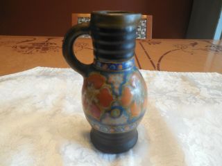 Antique 4 1/2 " Art Deco Gouda Pottery Holland Pitcher Vase