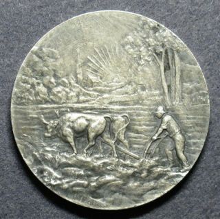 French Art Nouveau Medal Agriculture By Mattei (1932)