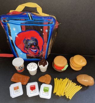 Cdi Mcdonalds Mckids Ronald Backpack Pretend Play Food Set
