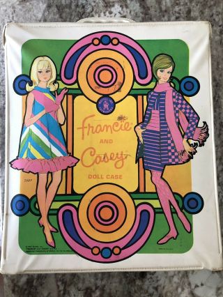 Barbie 1967 Francie Casey Vinyl Carrying Case Look