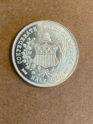 Fantasy CSA 1861 Confederate States Of America Half Dollar Modern Restrike Token 2