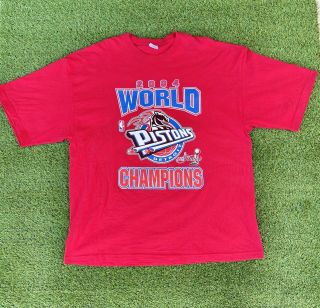 Vintage Detroit Pistons 2004 World Championship T Shirt