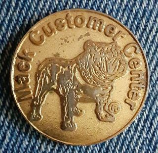 Rare Mack Bulldog Customer Service Center The Difference Souvenir Bronze Coin