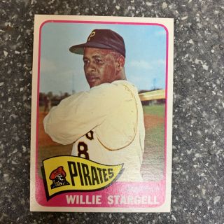 1965 Topps Willie Stargell Pittsburgh Pirates 377 Baseball Card Nrmt -