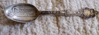 Old Fort Mackinac,  Mackinac Island Michigan Silver Souvenir Spoon