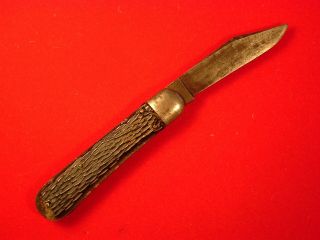 Rare Old Antique Vintage Schrade Cutlery Co.  1 Blade Knife - 4 1/8 " - See Photos
