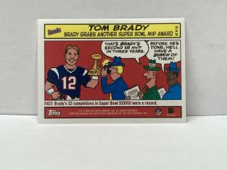 2004 Topps Bazooka Tom Brady Comic Card 19 Bowl MVP Patriots,  Bucs 3