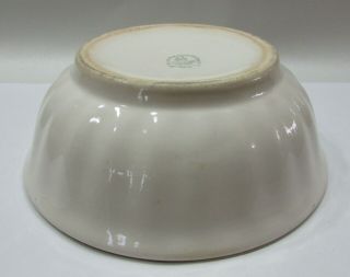 Antique Edwin M Knowles Primitive Stoneware Pottery Usa 3x9 Serving Bowl Sh