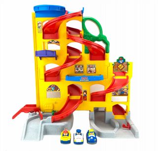Fisher Price Little People Wheelies Stand And Play Rampway Race Track Ramp Cars