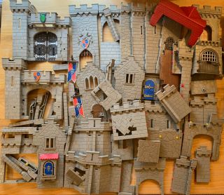 Playmobil Lion Knights Castle 6000 Bundle Walls Etc