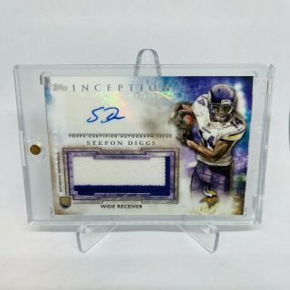2015 Stefon Diggs Topps Inception Rookie Patch Auto