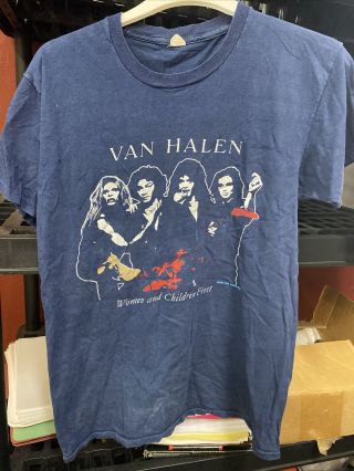 Vintage Van Halen Women And Children First 1980 T - Shirt Single Stitch