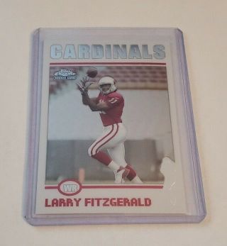 R69,  228 - 2004 Topps Chrome 215 Rookie Larry Fitzgerald Cardinals