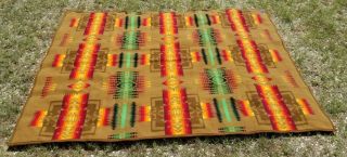 Vintage Pendleton Beaver State Wool Blanket; 63 " X 80 " Chief Joseph Muchacho Nr