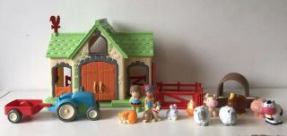 Elc Happyland Goose Feather Farm Barn 10 Tractor Fence Sounds