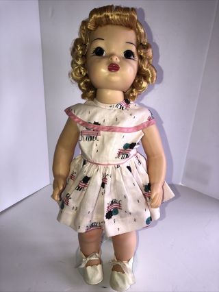 Vintage TERRI LEE Doll 1950s Blonde Curls Tagged Dress,  Panty/Shoes 2