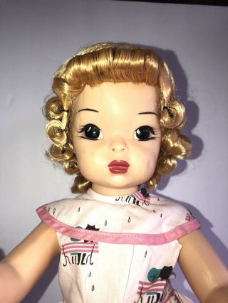 Vintage TERRI LEE Doll 1950s Blonde Curls Tagged Dress,  Panty/Shoes 3