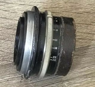 Vintage Voigtlander 6 1/2” Dynar No.  3s F6 Barrel Lens
