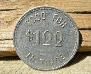 antique SPUDS FLORIDA FL (POTATOES,  ST JOHNS CO) SPUDS TURPENTINE CO $1.  00 TOKEN 2