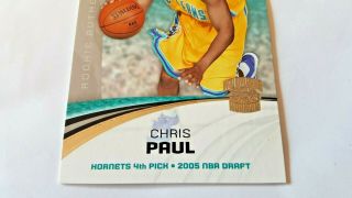 2005 - 06 Upper Deck SP Gamed Edition Chris Paul RC 818 /999 3