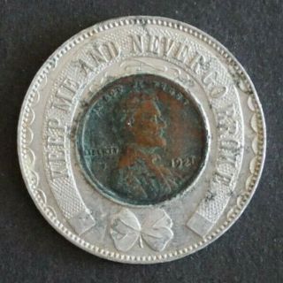Exchange National Bank Little Rock AR Encased Cent 1921 Lincoln Cent Vintage 2