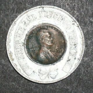 Exchange National Bank Little Rock AR Encased Cent 1921 Lincoln Cent Vintage 3
