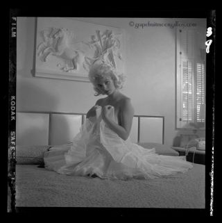 Bunny Yeager Black & White Camera Negative Boudoir Pose Pretty Lisa Winters 50s 2