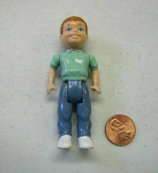 Playskool Dollhouse Boy Brother Son Doll Green Shirt Blue Pants Figure Part