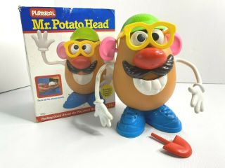 Vtg 1986 Mr.  Potato Head With Accessories Retail Box Playskool 2250