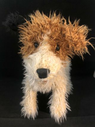Retired Folkmanis Jack Russell Terrier Hand Puppet 2341 Long Curly Coat Htf