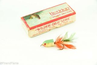 Vintage Heddon Wilder Dilg Antique Fly Fishing Lure Lc22