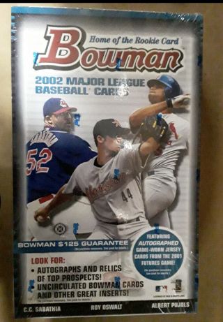 2002 Bowman Home Of The Rookie Card Mlb Baseball Factory Hobby Box Rare