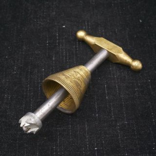 Antique Trephine,  Bone Drill,  Brass Surgeon’s Tool Medical Curiosity