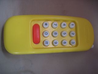 Vtg Little Tikes Yellow Phone Replacement For Kitchen Work Bench Tool Shop Vguc