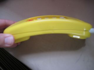 VTG LITTLE TIKES Yellow Phone Replacement For Kitchen Work Bench Tool Shop VGUC 3