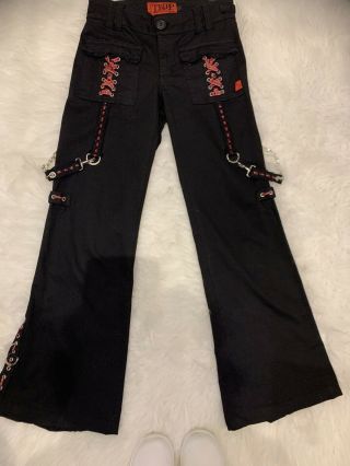 Vintage Tripp Nyc Plaid Y2K Mallgoth Gothic Lolita Punk Grunge Pants Chains 2