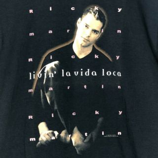 Vintage 90s Ricky Martin Livin La Vida Loca Delta T - Shirt 2