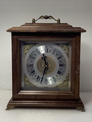 Bulova Chiming Mantle Clock Northwestern University 1851 Japan Movement 4 Jewels