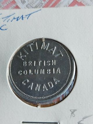 Kitimat Bc Canada Alcan Aluminum Factory Trade Token Coin Bx