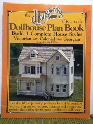 Houseworks Dollhouse Plan Book 3 House Styles Victorial Colonial Georgian 1981