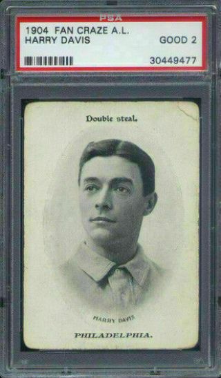 1906 Fan Craze Al Harry Davis Psa 2 Philadelphia Athletics