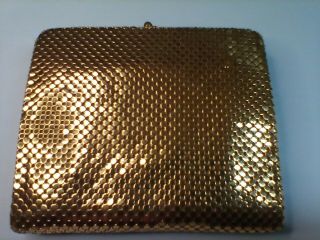 Vintage Gold Tone Evening Wallet Purse By Whiting & Davis