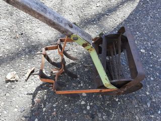 Vintage Antique Roho Garden Hand Push Cultivator Tiller Weed Plow Vegetable Claw