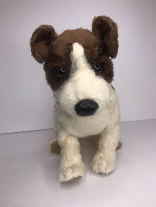 Folkmanis Jack Russel Terrier Brown Cream Full Body Puppet Puppy Dog Plush 2
