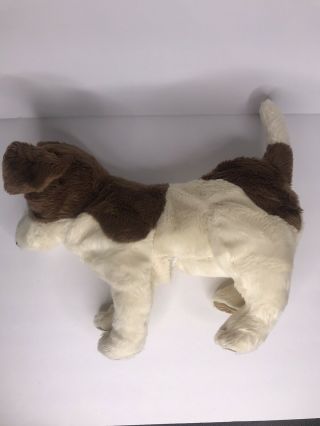 Folkmanis Jack Russel Terrier Brown Cream Full Body Puppet Puppy Dog Plush 3