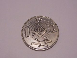 1906 Silver Masonic Raising Medal Coin Lodge 709