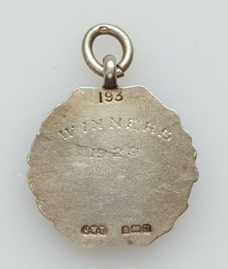 Vintage sterling silver medal - Winners 1929,  1392 2